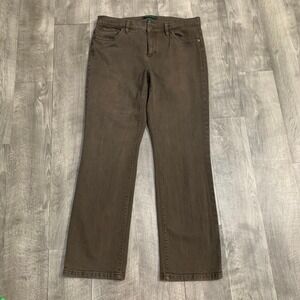 Classic Brown Straight Leg Jeans for Women